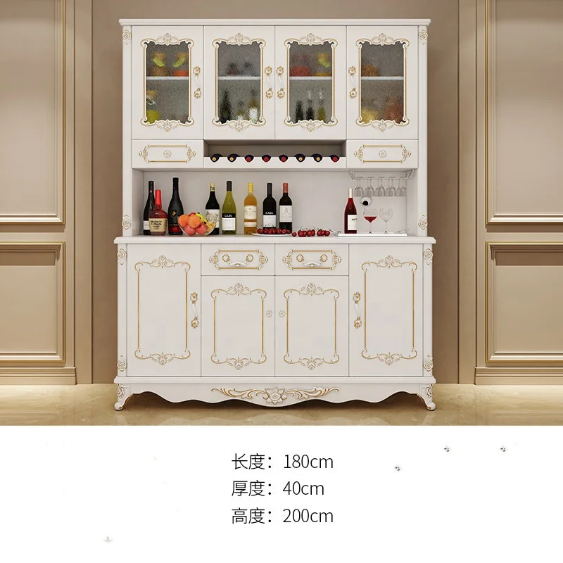 Мебель для столовой гостиной на заказ роскошный современный деревянный стеклянный буфет Буфет