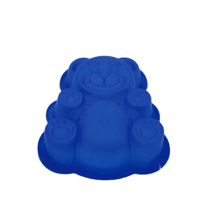 Creative bear-shaped microwave oven silicone cake mold decoration silicone cup cake molds
