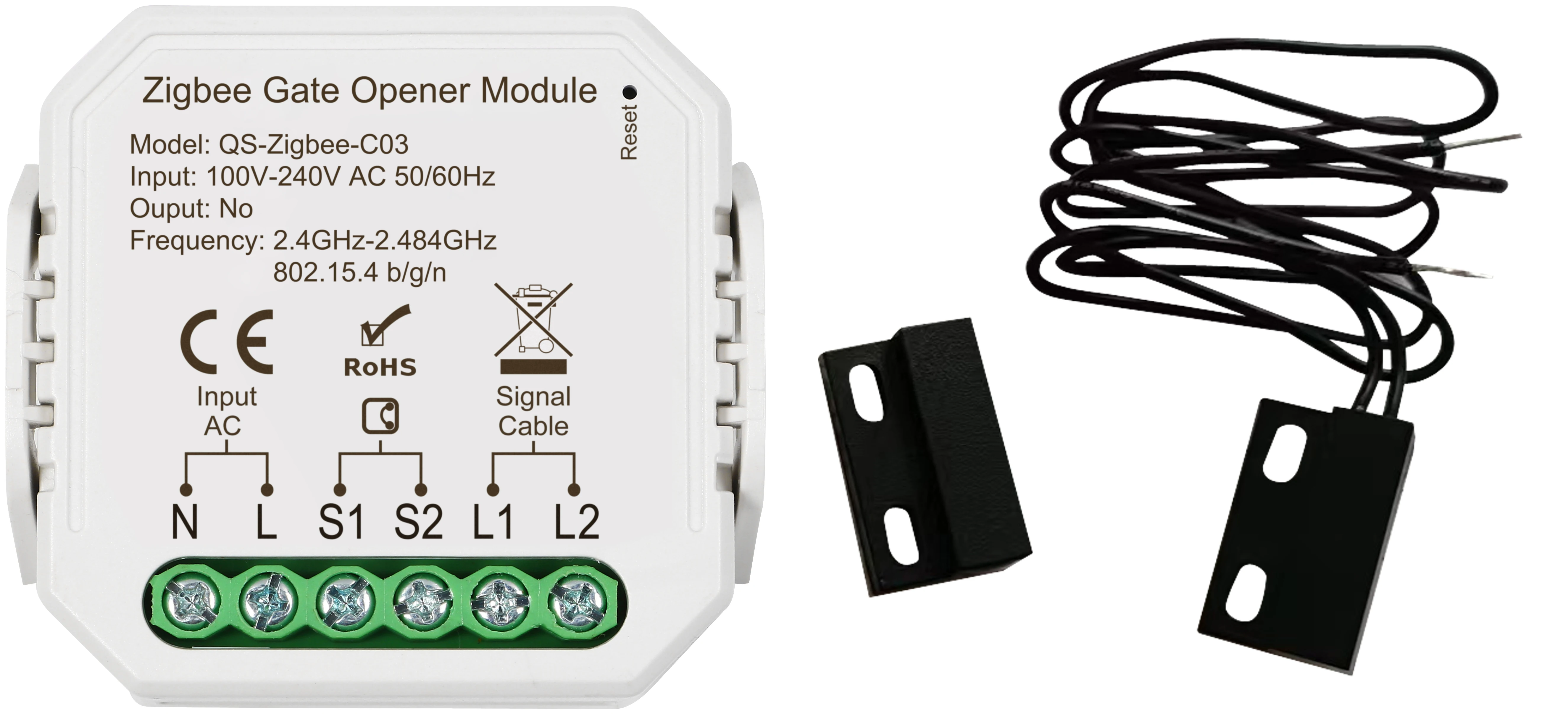 Wireless control Smart Zigbee Garage Door Open Module