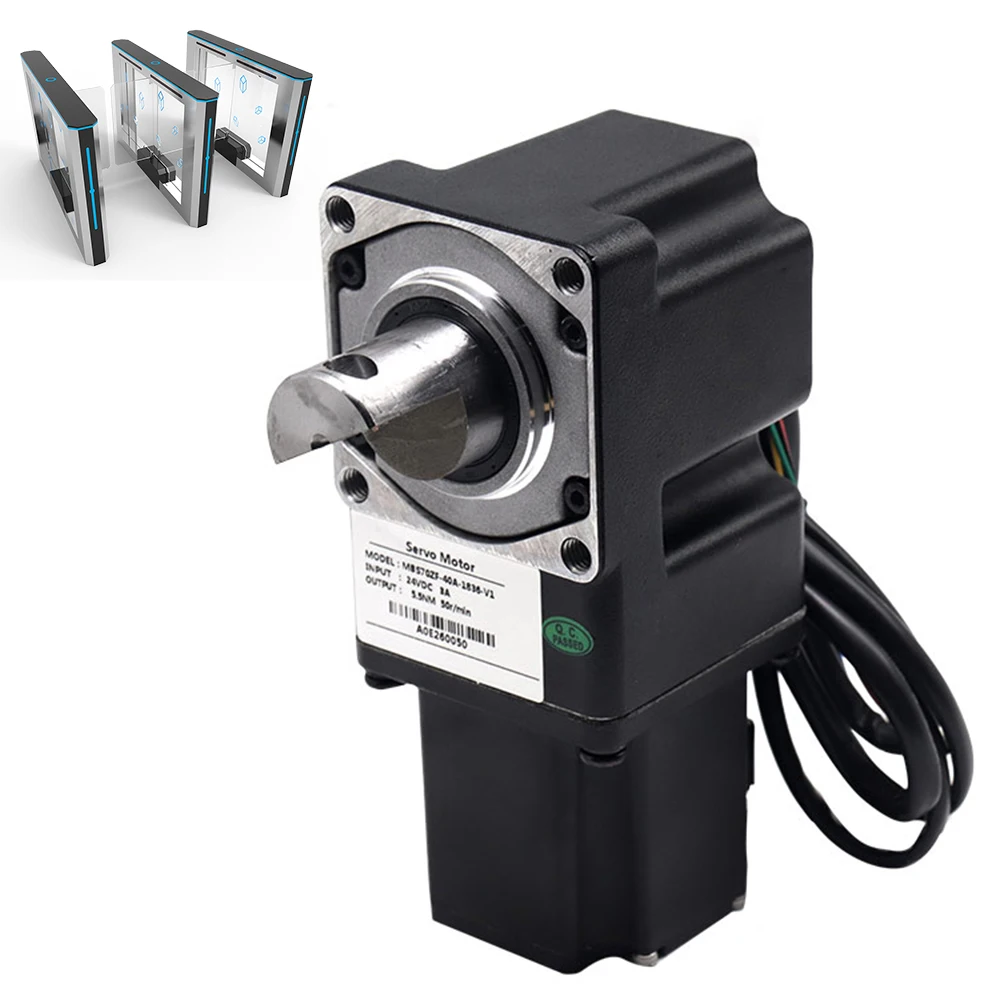 L Shape 24v 40w  Brushless Turnstile Accessories BLDC Servo Motor for Flap Barrier Gate Turnstile