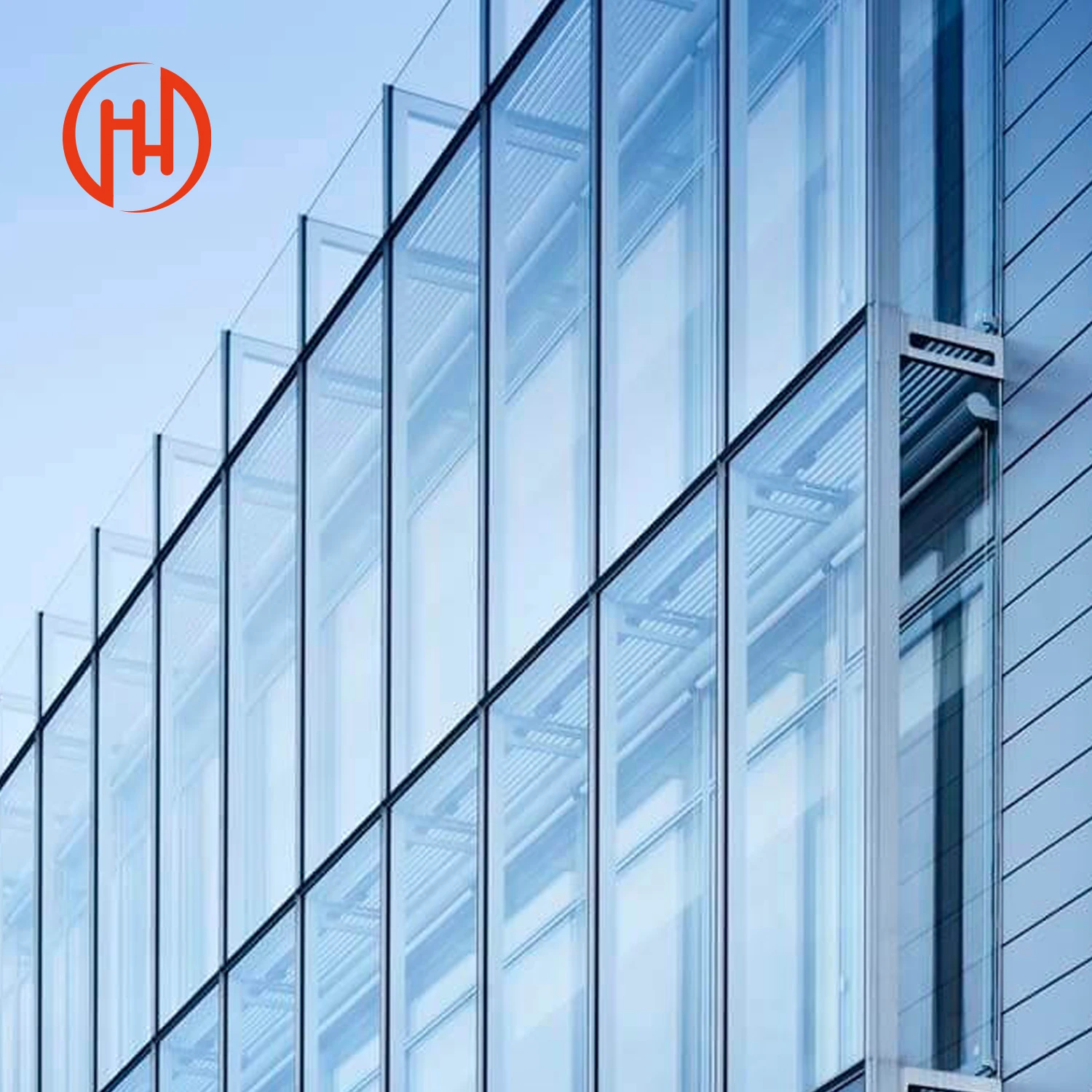 China Supplier Facade Aluminum Double Glazing Window Glass Curtain Wall