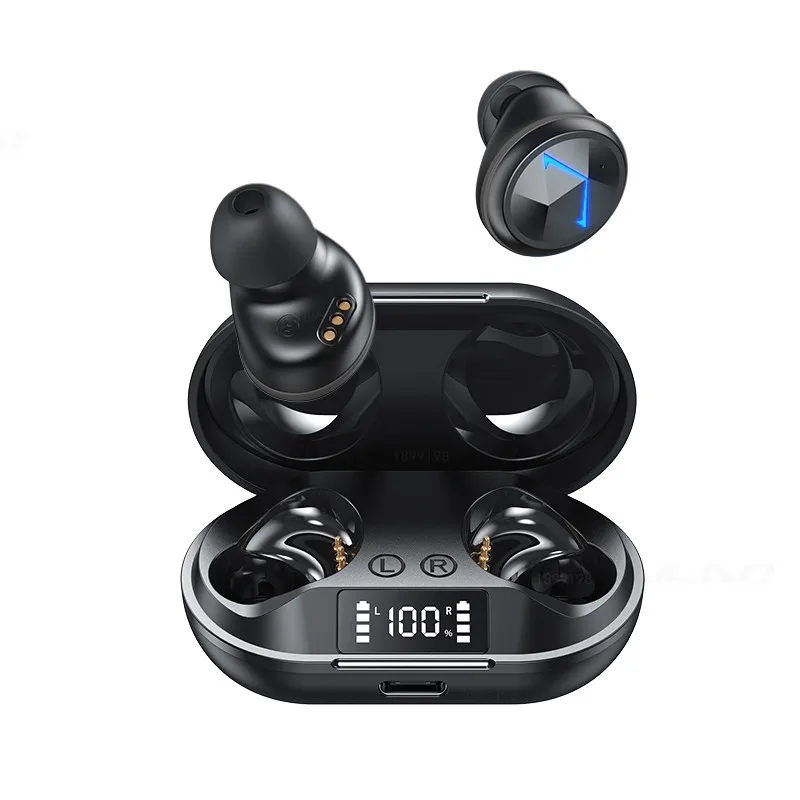 C6 TWS Wireless Earbuds 9D Stereo Sports Headset Headphone LED Waterproof Earphones with Dual microphone