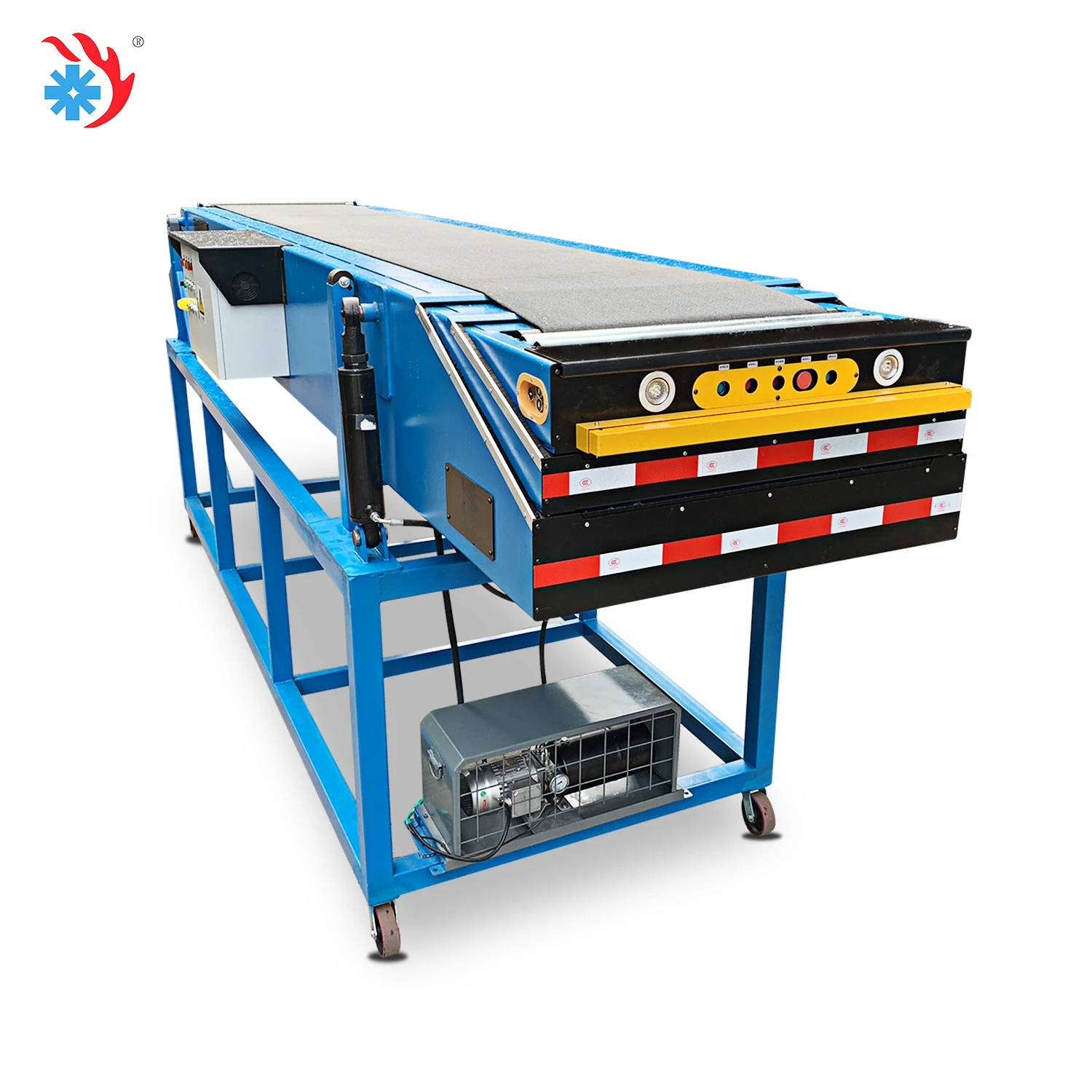 Good Quality Telescopic Belt Conveyor Adjustable Height For Bag Loading Baggage Belt Loader System Truck Container Handling