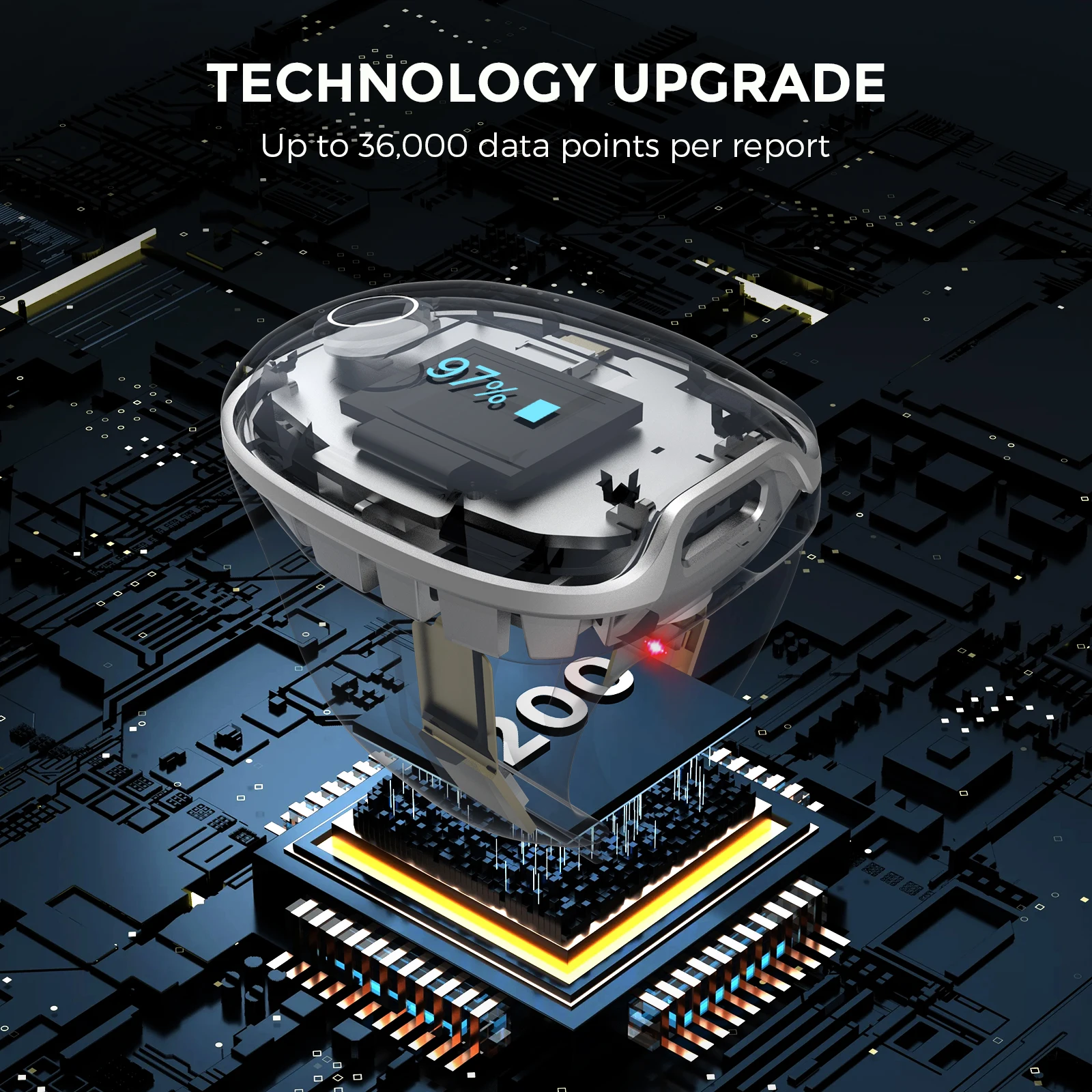 Умное кольцо Wellue O2ring мониторинг сна пульсометр оксиметры пульсовое