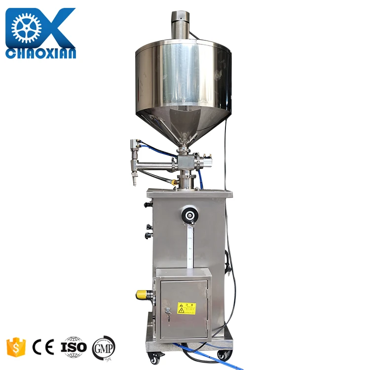 Manufacturer Milk Empty Glass Nail Polish Bottle Cone Filling Machine With Liquid Mixing Tank