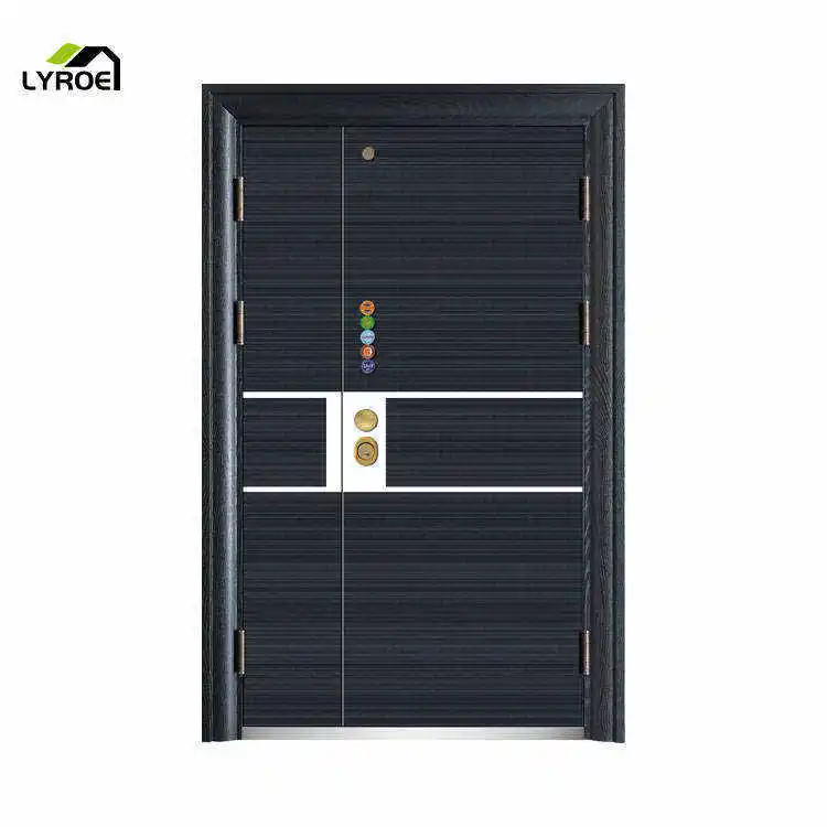 Lyroe Exterior Security Lock System Bulletproof Armored Steel Door