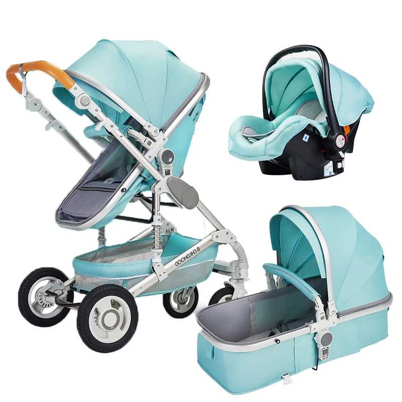 Hot selling foldable fashion style baby stroller with adjustable height seat baby stroller 3-in-1 baby toys