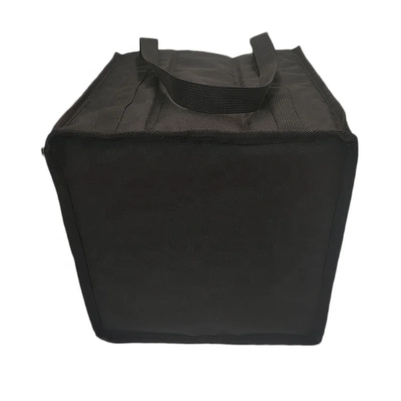 Black Promotional Supermarket 9 Bottles Wine Carrier Bag with Logo