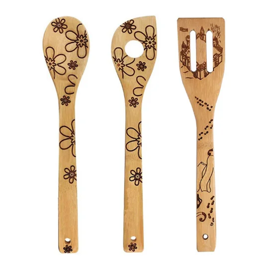 Eco-friendly  natural bamboo  wood cooking utensil bamboo  shoven
