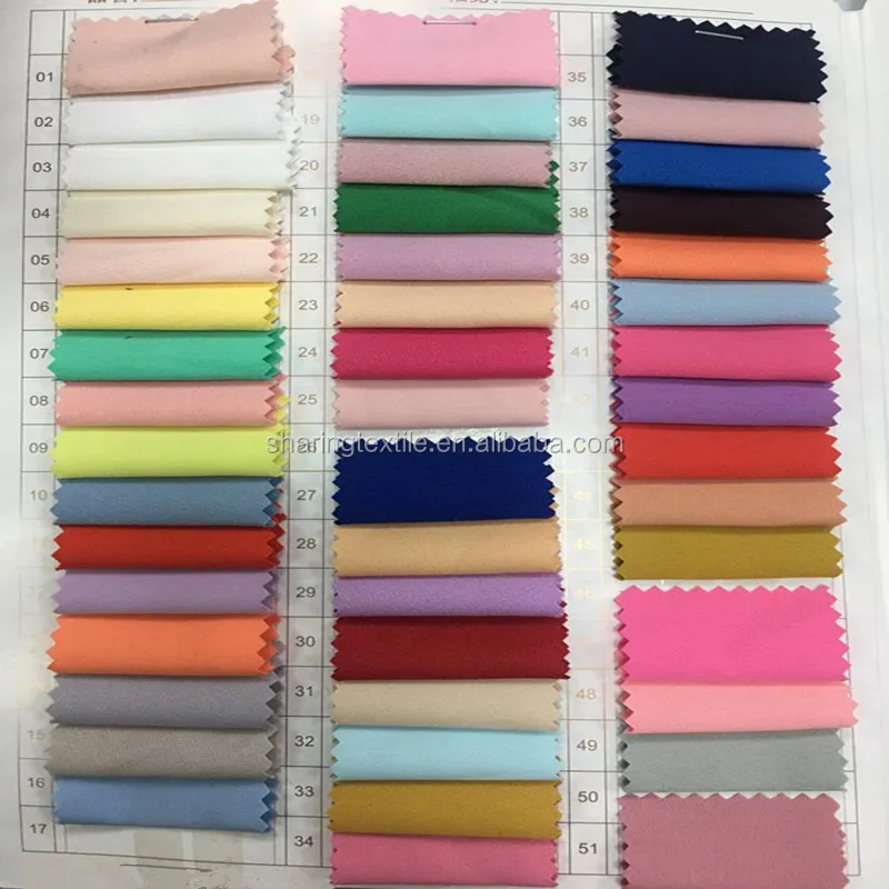 Prompt Goods 75D*100D Polyester Double Layers Four Way Stretch Spandex Elastic Chiffon  Fabric For Dress,Blouse