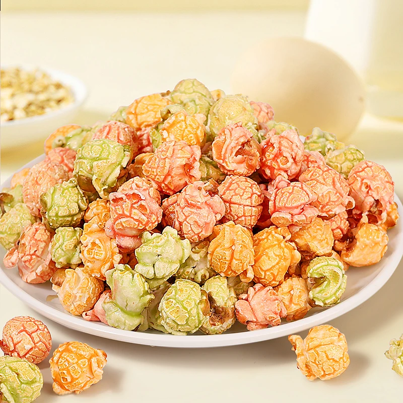 Sweet, crispy, caramel popcorn with a classic taste  128g grain snacks