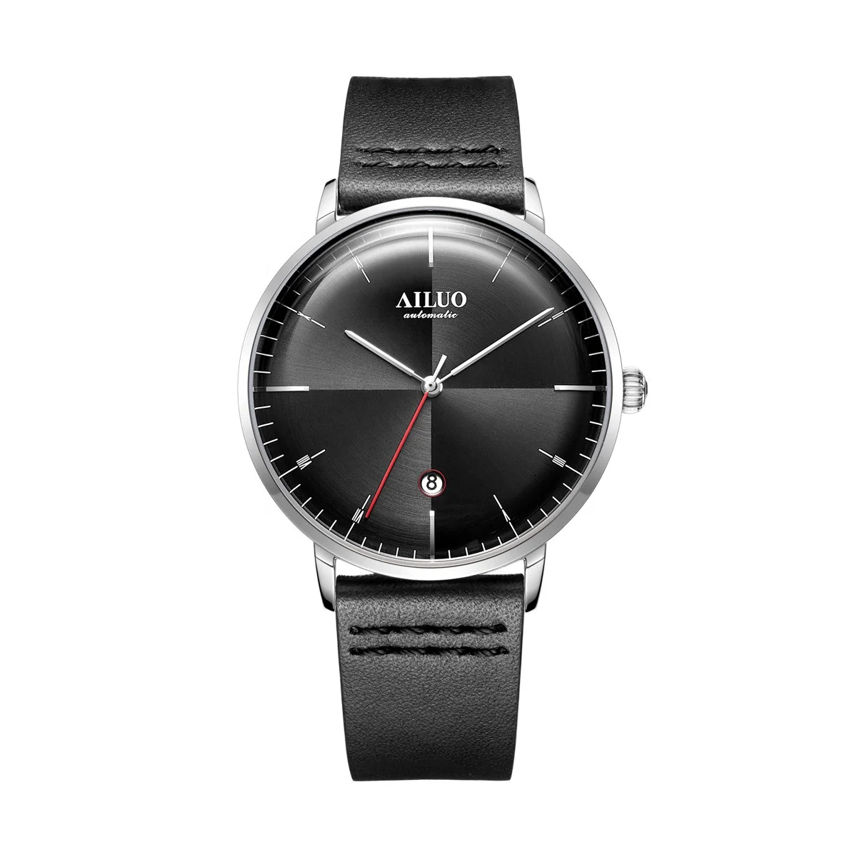 
Small MOQ New 304 Steel or 316L Stainless Steel Wristband Mens Custom Logo Mechanical Automatic Chronograph Wrist Watches 