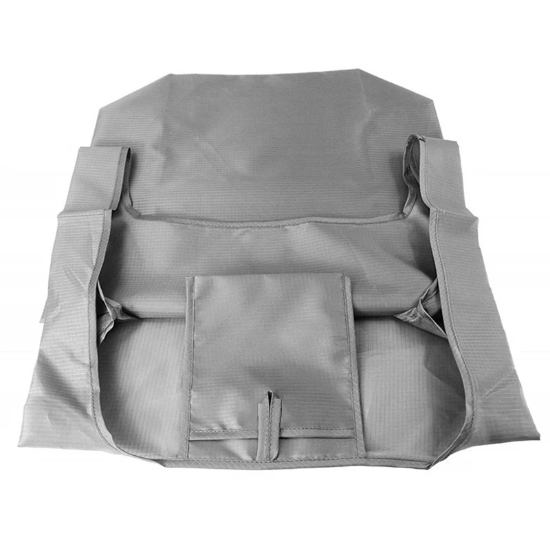 Travelsky Wholesale Foldable Recycling Shopping Bags with Pouch  420D Plaid Cloth Shopping Bag