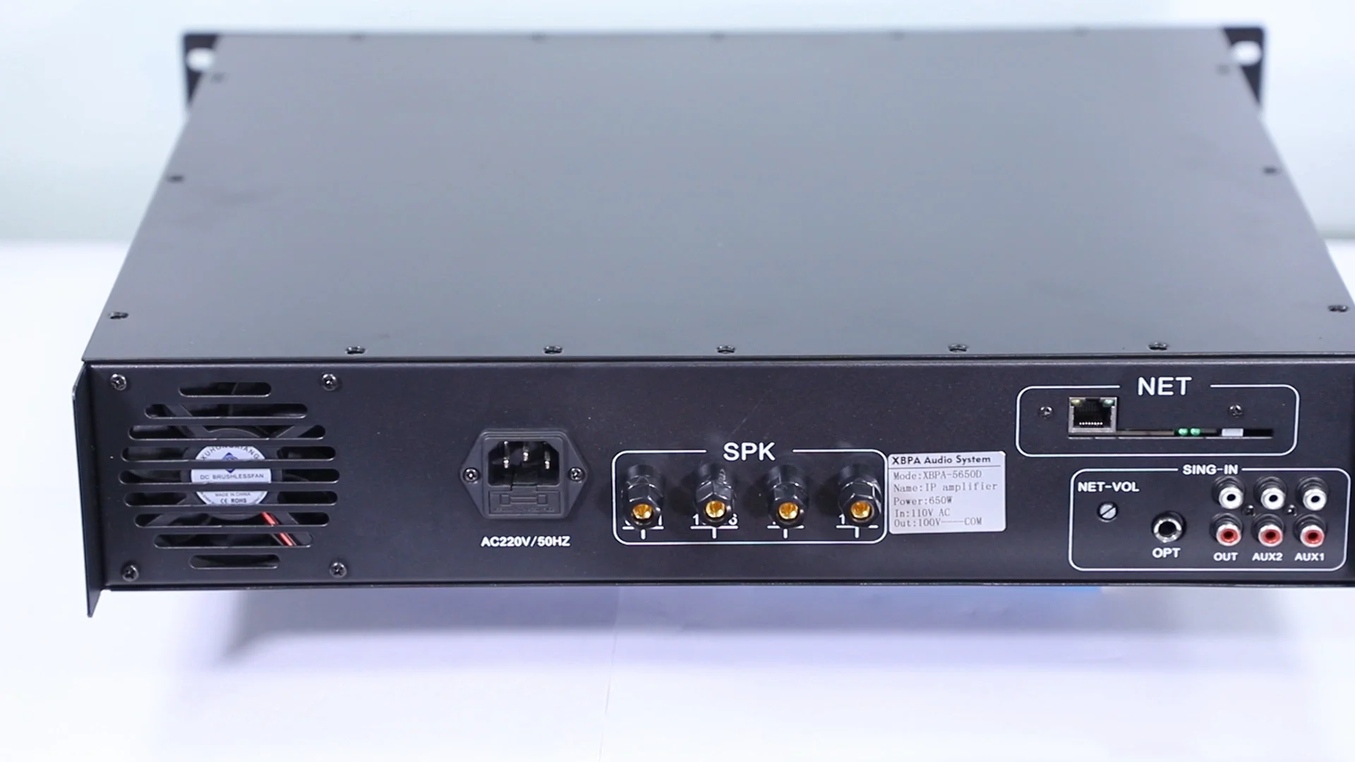 Профессиональный аудиоусилитель PA System и цифровой сетевой IP с выходом 100-650