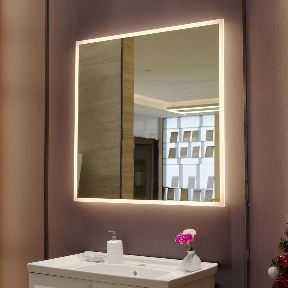 Hot Selling Customized Wall Mounted Bathroom Bedroom Dressing Mirror Touch Sensor LED Makeup Mirror