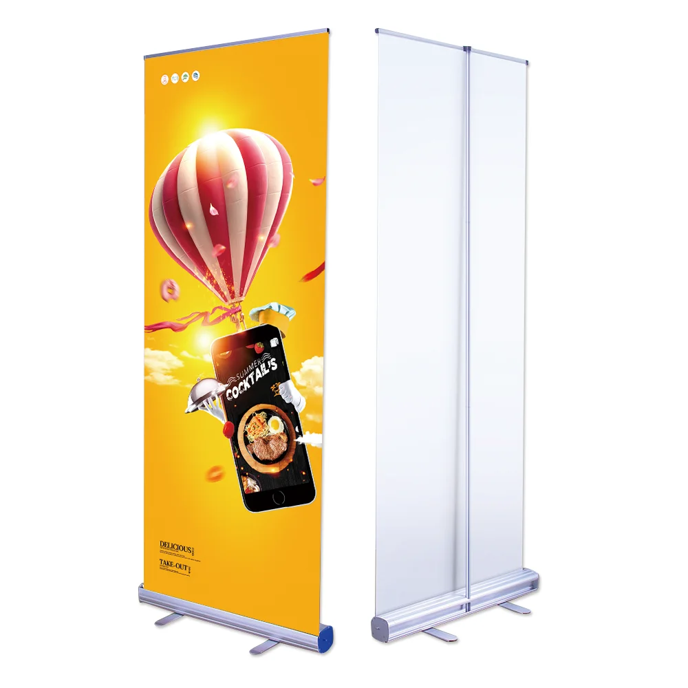 rolling up handheld banner roll-up banner 100x100 new led double sided roll up pull up banner stand