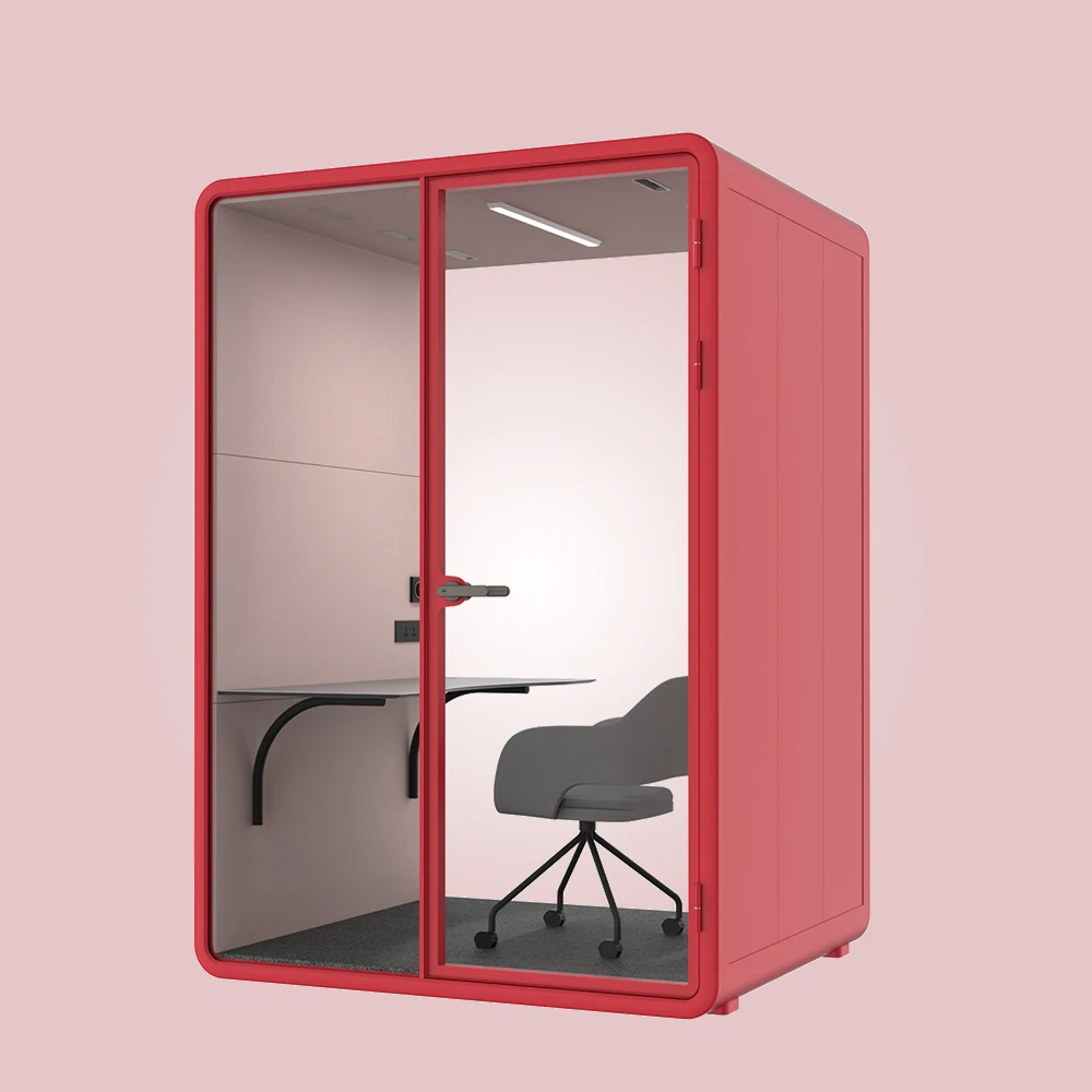 custom phone  pods movable telephone smart pod portable office calling soundproof phone booth pod