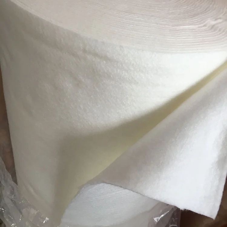 100% PVA Cold Water Soluble Nonwoven Cotton Embroidery Stabilizer 200g/300g/400g Roll Shape for Garment Interlining