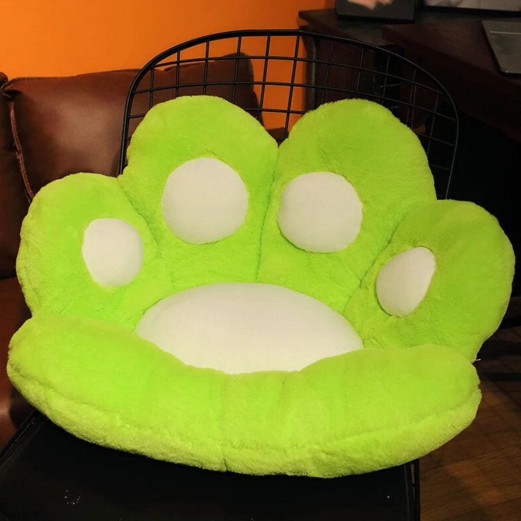 Office Sofa Back Pillow Embroidered Cat Paw Seat Cushion Pillow