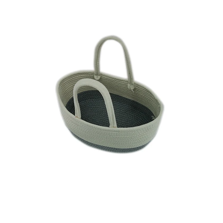 
Factory selling cotton rope beach tote bags large storage basket handbag 