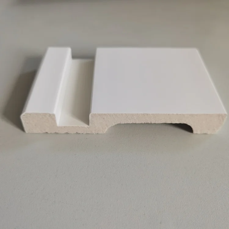 Diy Wall LED Skirting Board White Primed Plain Polystyrene PS Baseboard skirting moulding With Led Backlight