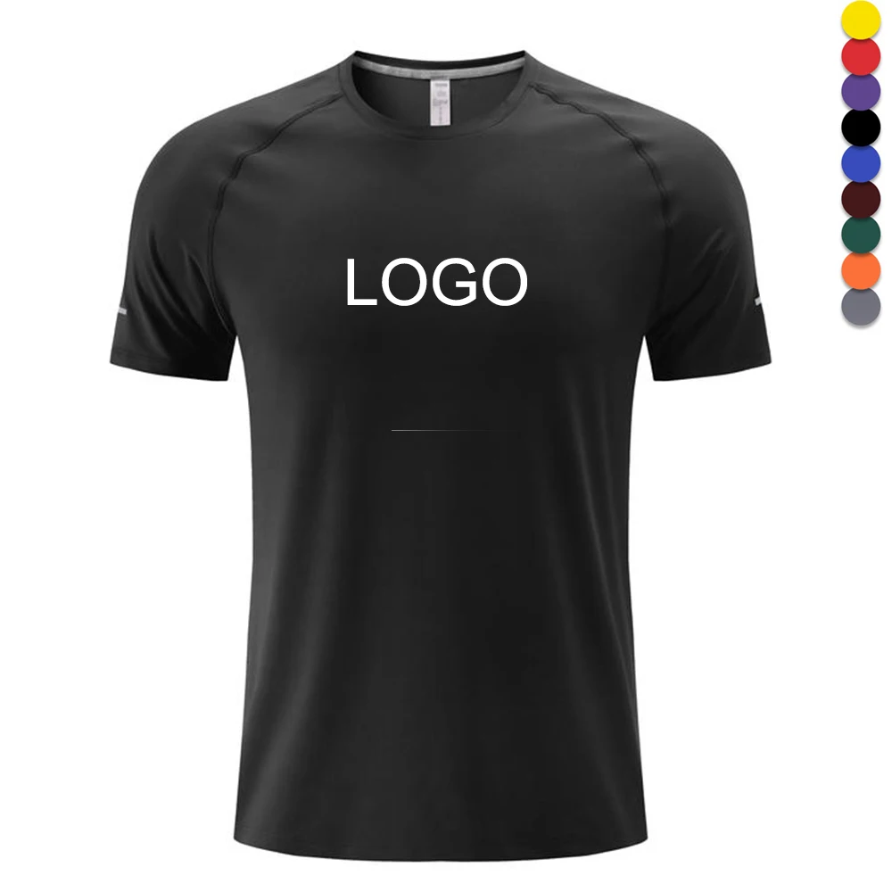 2023 Summer Custom Sports T Shirt Gym Men Running Fitness C Printing Casual Clothes