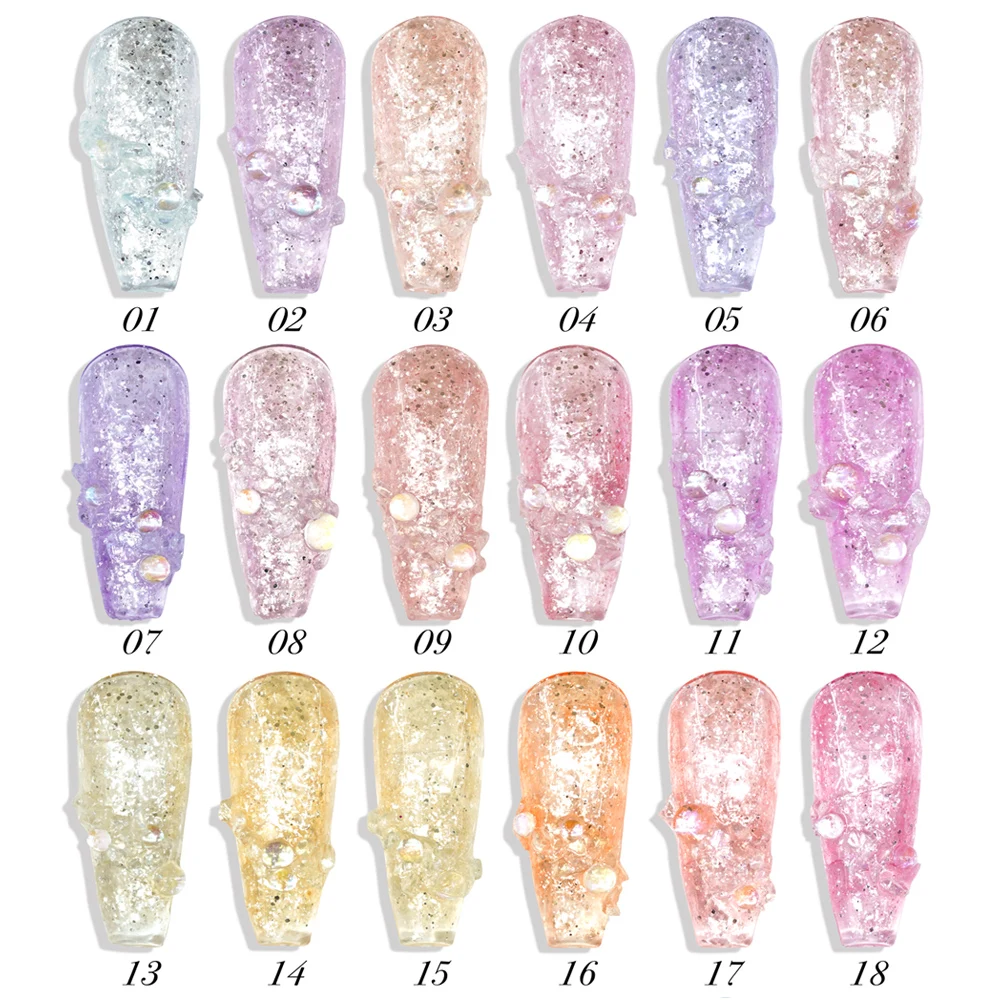 Glitter Color Gel High Quality Organizador Vernis Permanent Professionnel Ongle Nail UV Gel