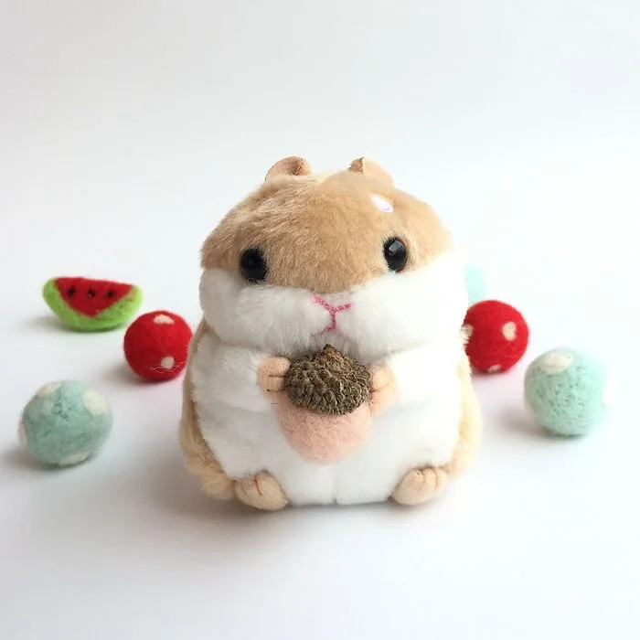 Wholesale custom cute sad hamster meme mini hamster plush toy hamster plush keychain toys