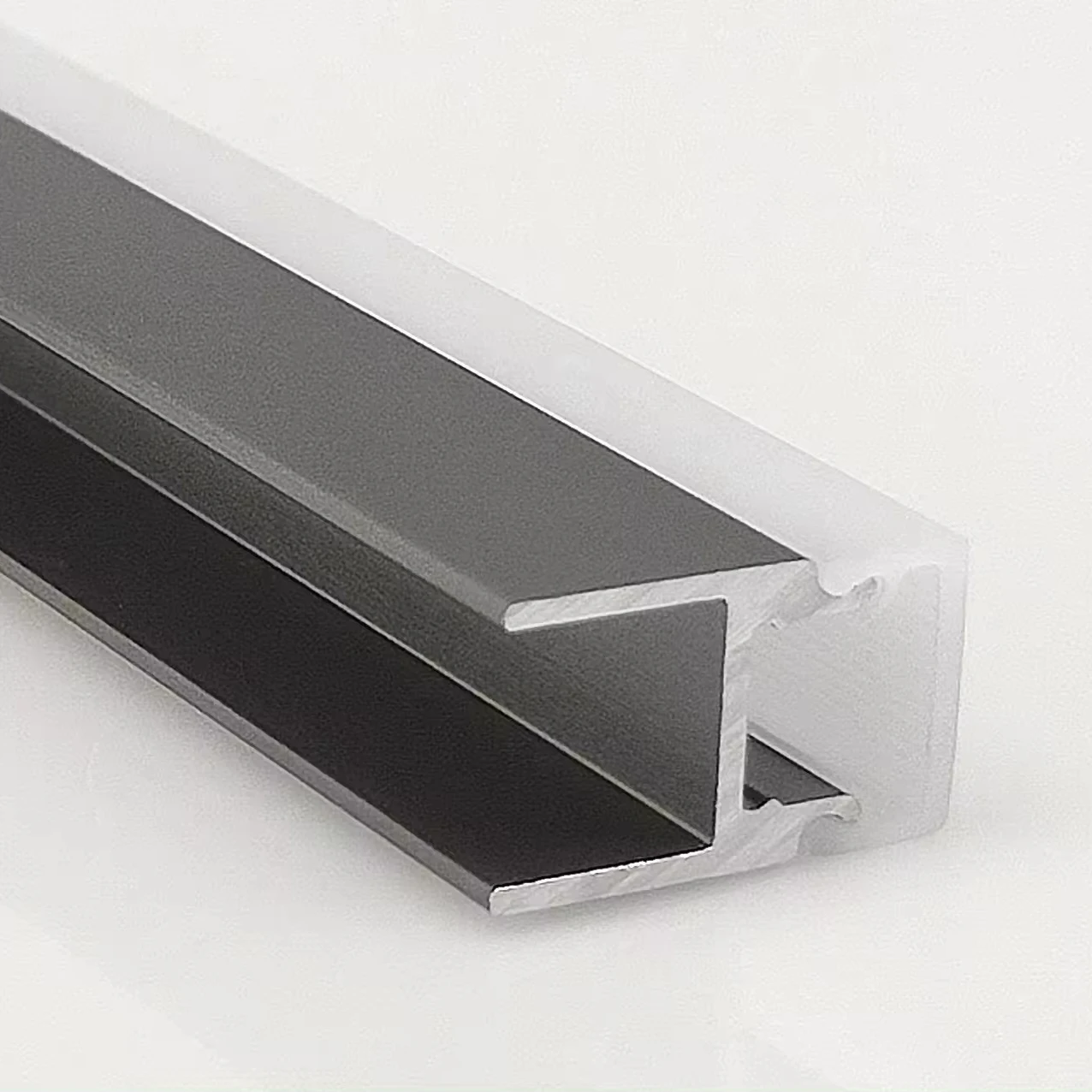 8 mm kitchen closet light glass shelf Flexible aluminum strip cabinet shelf under LED shelf