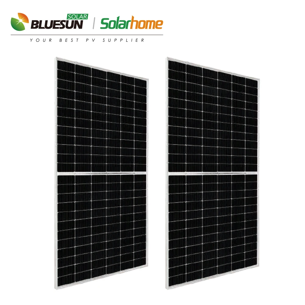  solar power panel Bluesun 600w placas solares fotovoltaicos 182mm half cell 550w 540w price