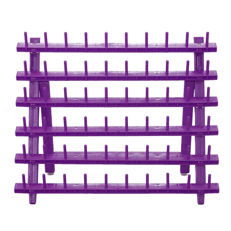 Handmade Embroidery Thread Rack High Quality Plastic Yarn Spool Organizer with Hanging Hooks for Hand Knitting and Gift
