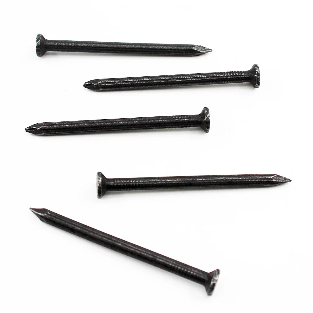 Mid-East strong magnet straight grooved hardened black masonry nails steel concrete nails galvanized metal nails with good price