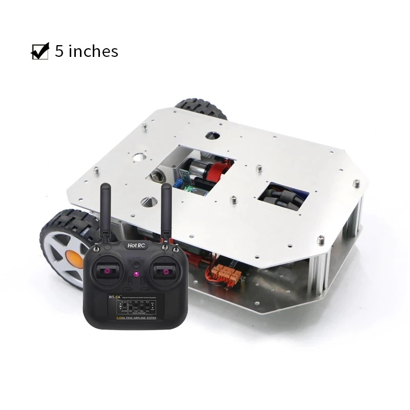 Three-wheeled smart car Raspberry pie Slam ROS lidar two wheel differential robot chassis for educational