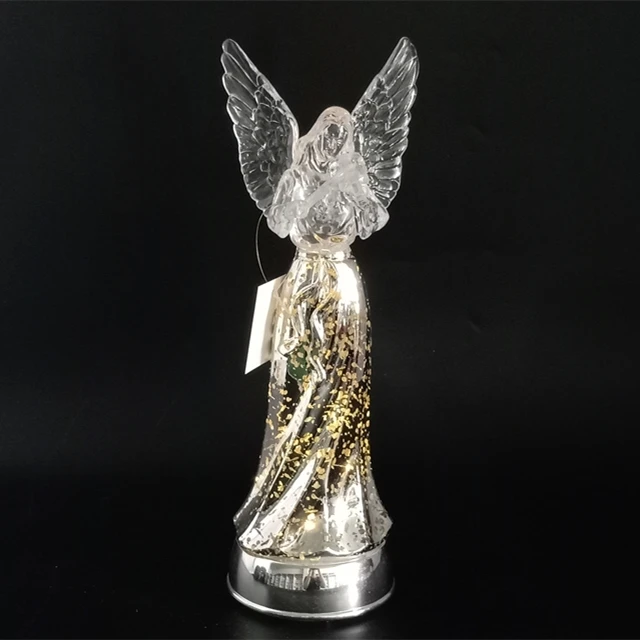 2024 Hot selling Plastic angel statue with lights Angel shape home decoration lights Christmas decoration