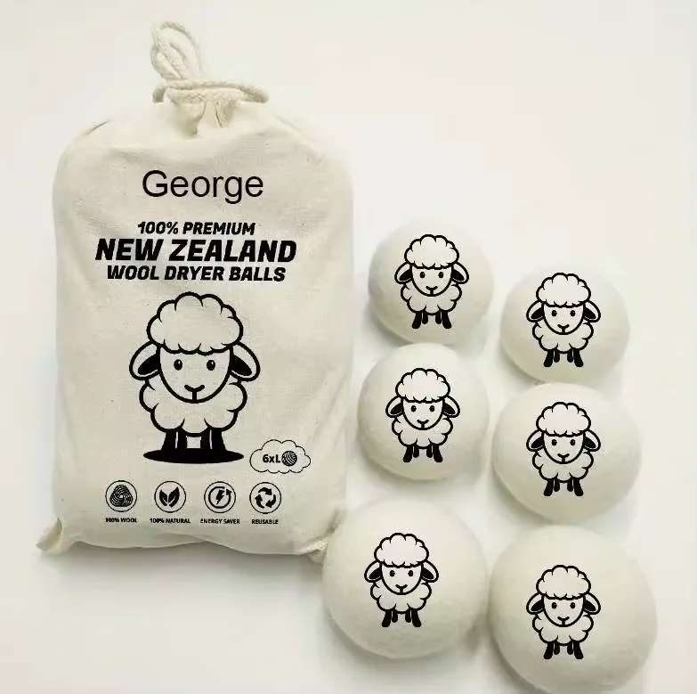 Best Selling Products 2024 New Trending in USA Private Label Organic Wool Dryer Balls for Laundry Washing Machine