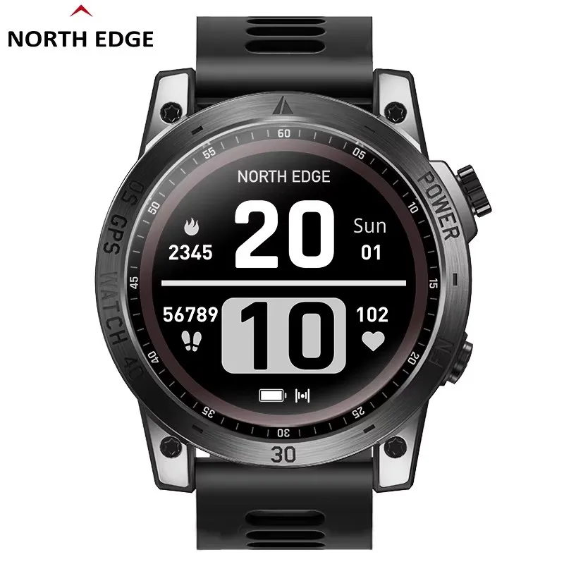 NORTH EDGE Watch Cross Fit 3 Smartwatch GPS Watches Men Sport Smart Watch HD AMOLED Display 50M ATM Altimeter Barometer Compass
