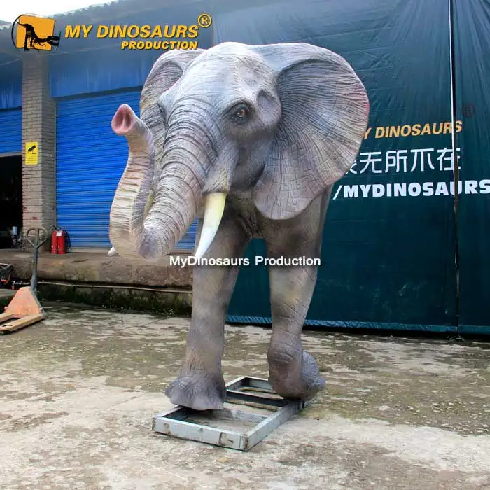 R Outdoor Animatronic Decoration Animal Artificial Animatronic Elephant Head For Sale
