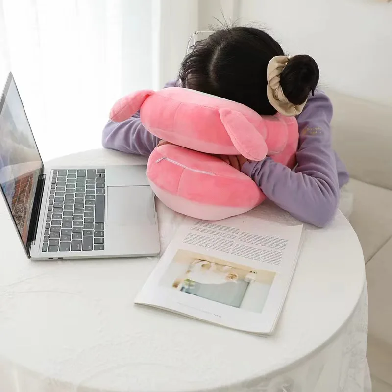 2024 Kawaii Kulomis Soft Stuffed Plush Toys Gifts For Kids Cartoon Nap Pillow office Tummy Pillow Multi-functional Pillow