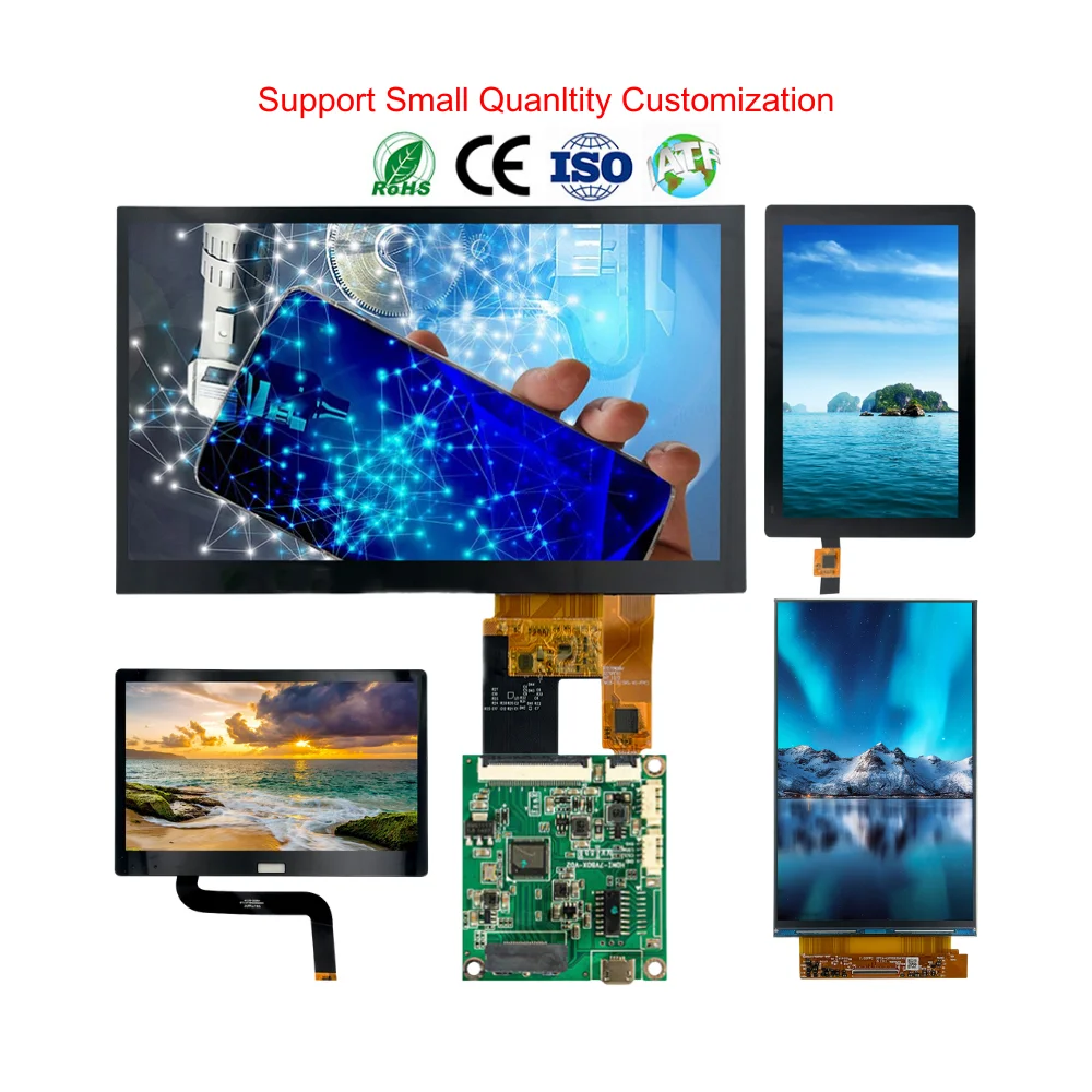 Bitland High Performance 1024*600 7 Inch LCD Display Module with 40pin FPC Parallel 24bit LVDS and MIPI Interfaces