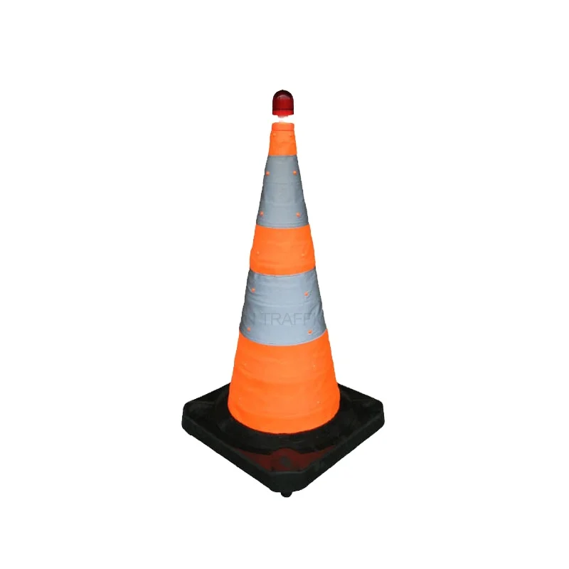New Custom Design Collapsible Foldable Traffic Road Safety Cone PVC Traffic Cone