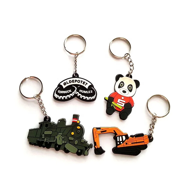 Chinese Supplier Soft Rubber PVC keyring