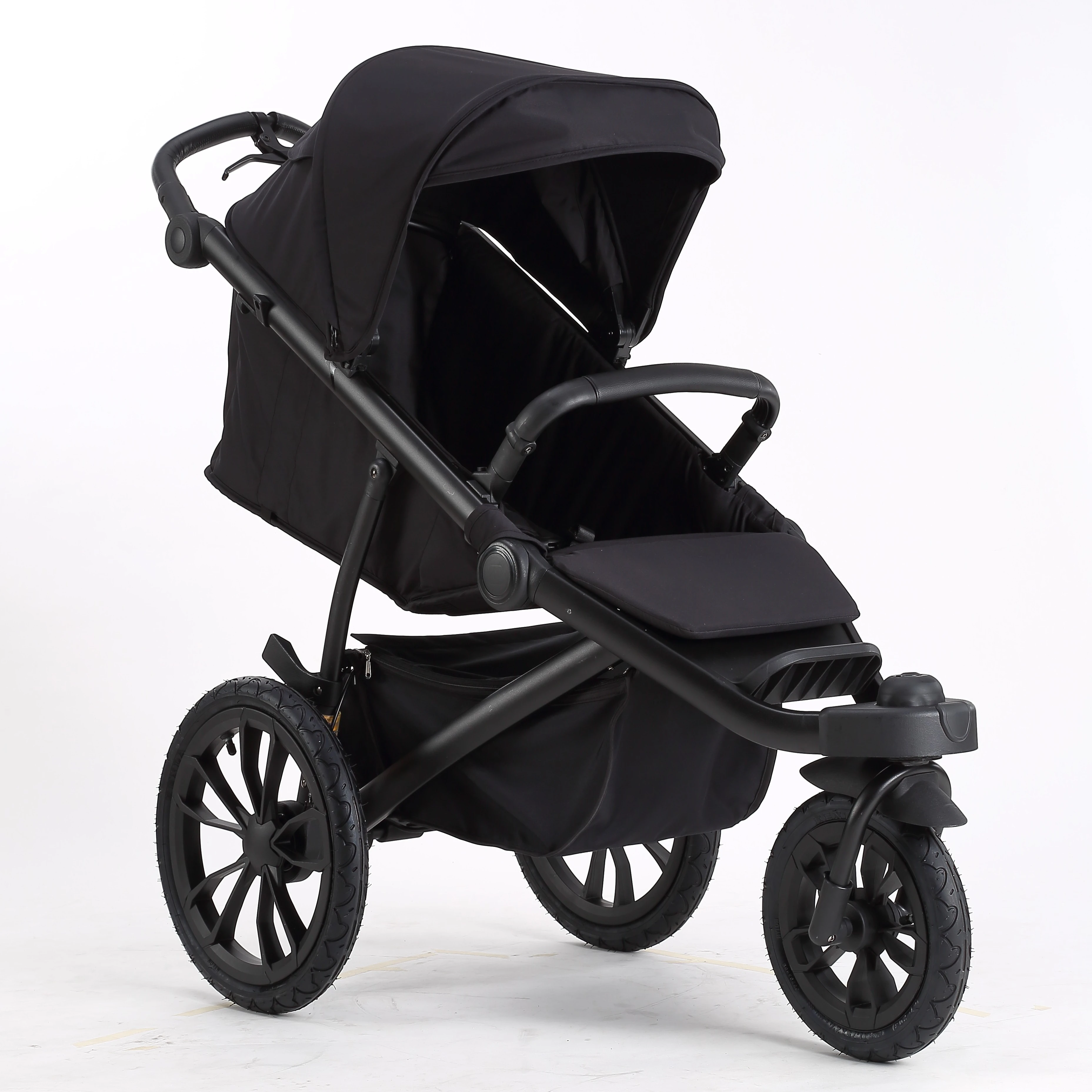 Ridge All-Terrain Jogging Stroller Baby stroller can sit and lie flat with three wheeled portability