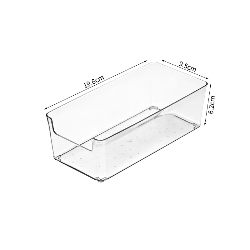 Wholesale Household Japanese Built-in Plastic Transparent Division Drawer Organizer Box Stationery Organizer Box