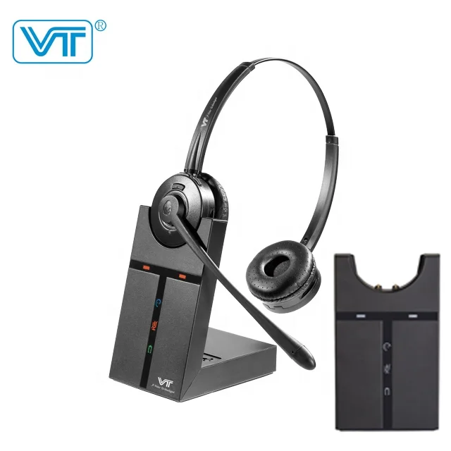 
DECT headset wireless headphones for AASTRA Alcatel Grandstream IP Phone 