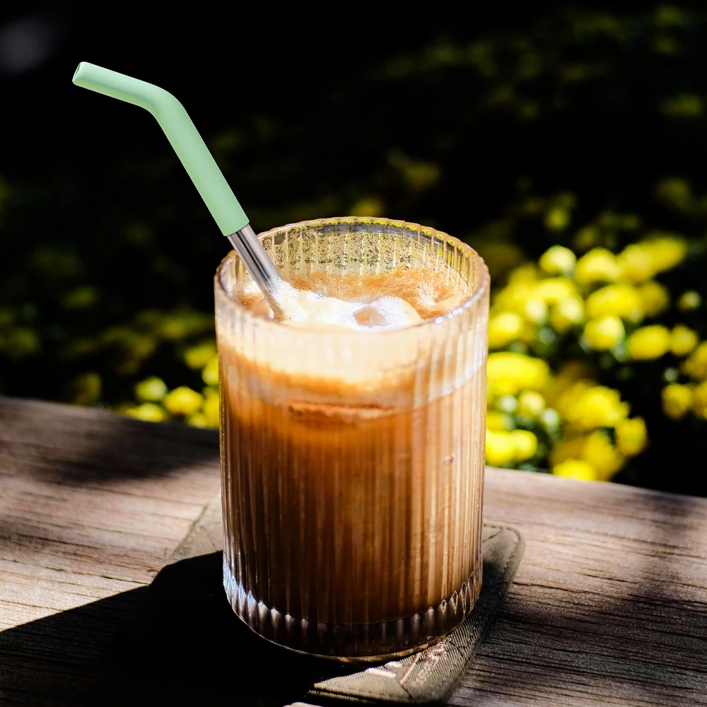 Reusable Silicone Drinking Straws Compatible with Stanley 30oz 40oz Tumblers Soft Straw Tips Covers for 0.4 Inch Diameter Straws