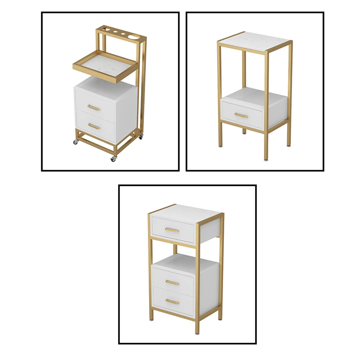 hot sale Factory wholesale cheap beauty modern salon equipment adjustable rolling trolley cart for beauty machine