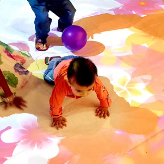 Interactive hologram Floor Wall projection system with free 3D animation for advertising,entertainment,party,exhibition.