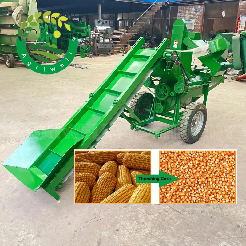 Factory Low Cost Corn Thresher Maize Sheller Machine High Efficiency Electrical Corn Sheller
