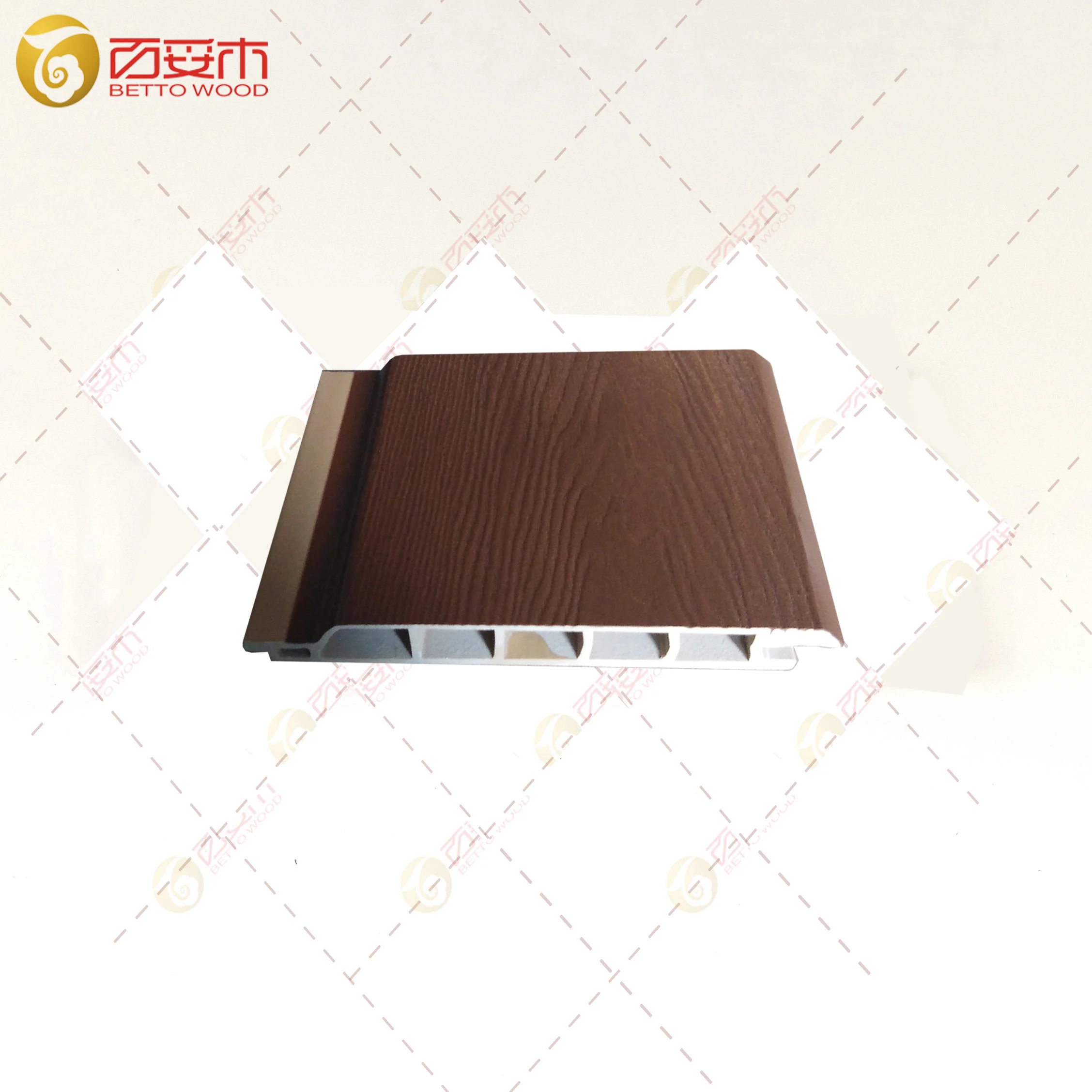 Weatherability fireproof ASA&PVC 3D Embossed WPC Siding