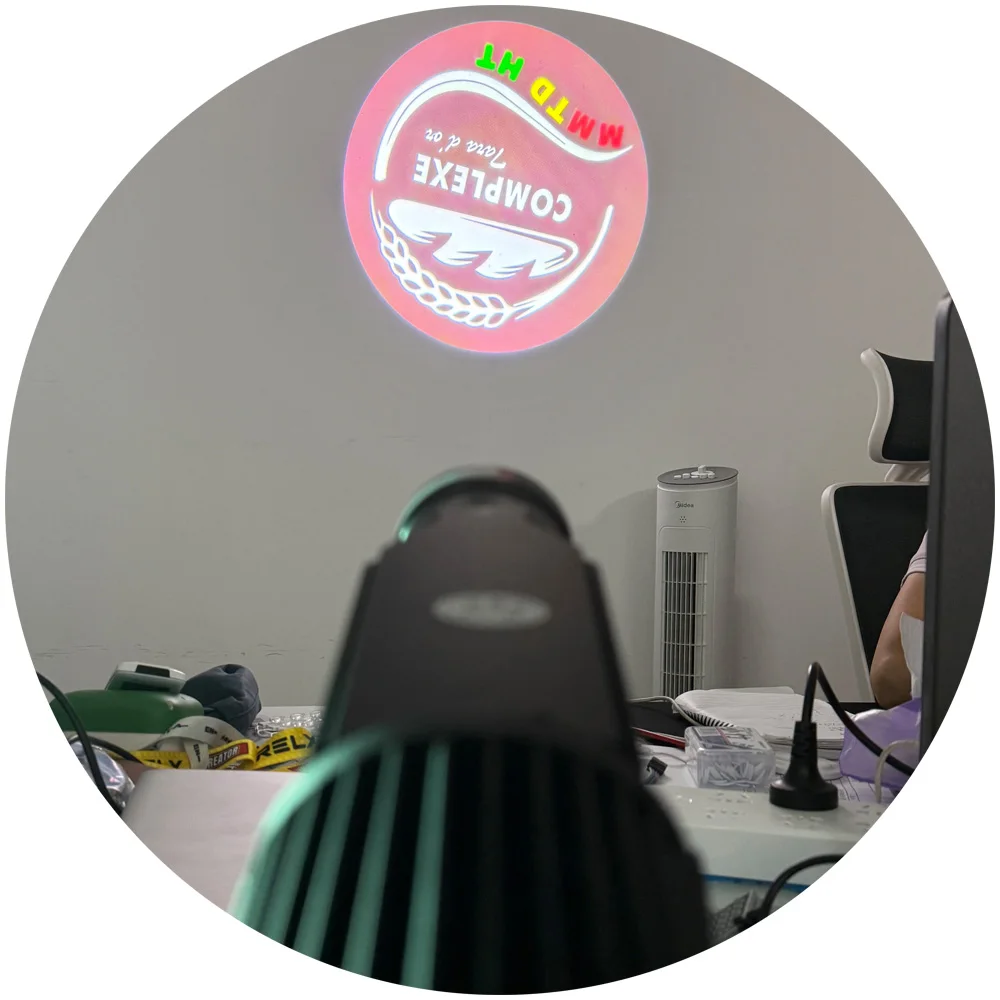 indoor led logo light projector with zoom OEM projector customized with good price laser 30W 50W logo gobo projector